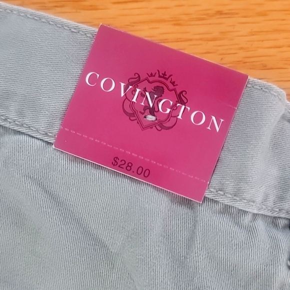 Covington Grayish Green Flat Front Shorts Casual Style - Picture 4 of 4